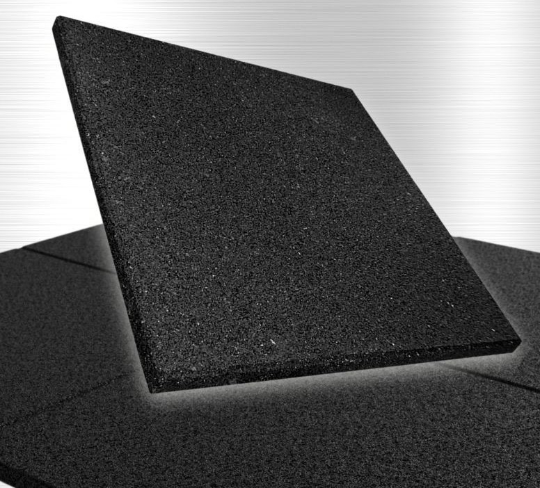 แผ่นยางขนาด 50x50 cm หนา 2.5 cm