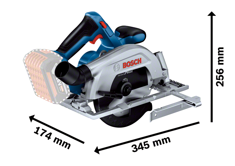 Bosch รุ่น GKS 185-LI เลื่อยวงเดือนไร้สาย