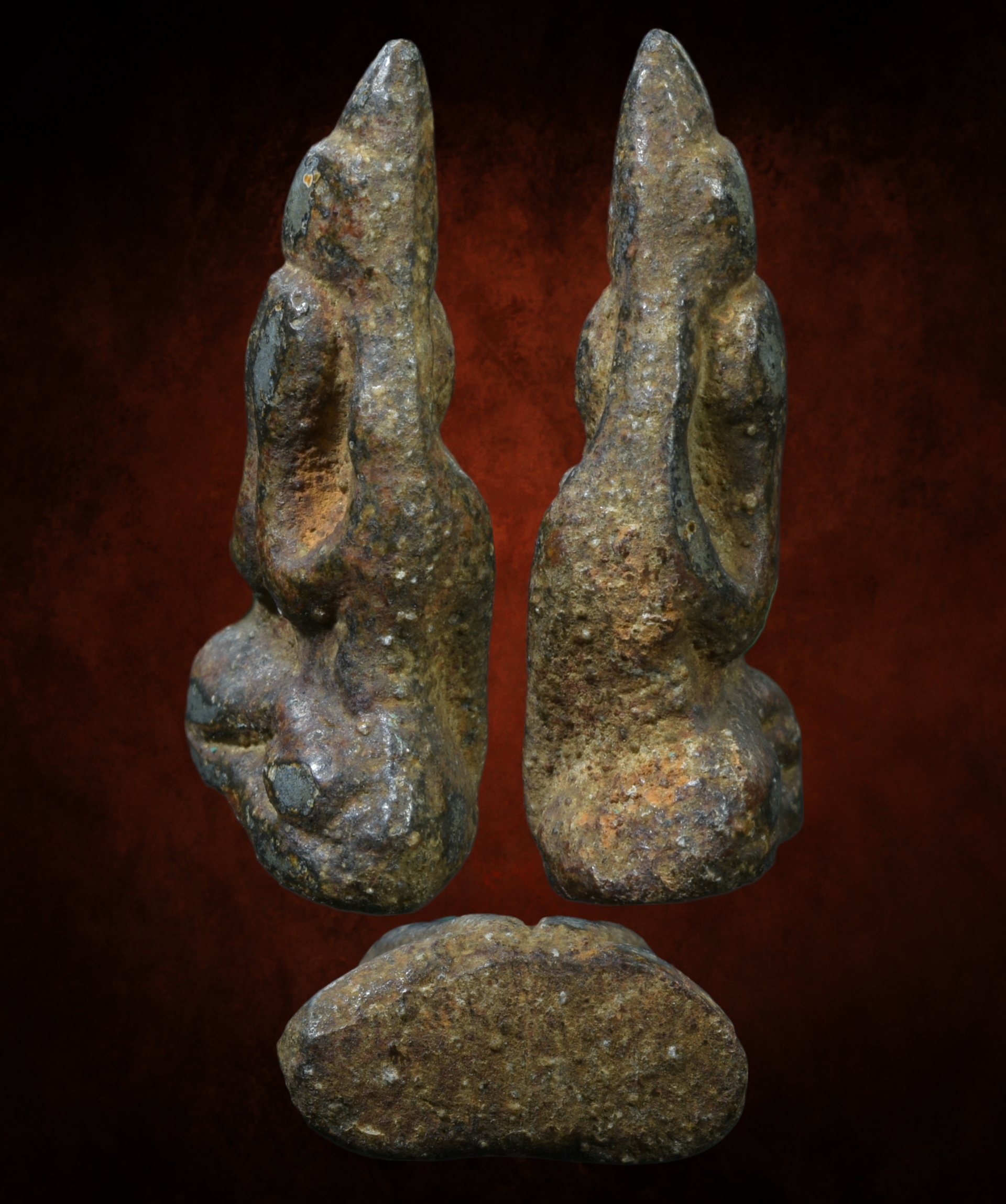 พระปิดตา กรุท้ายย่าน พิมพ์เขียด