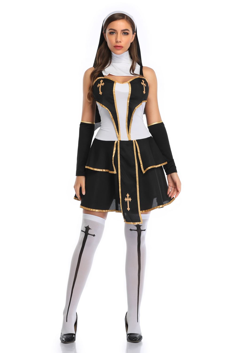 ชุดแม่ชี thenun นักบวช แม่ชีเซ็กซี่