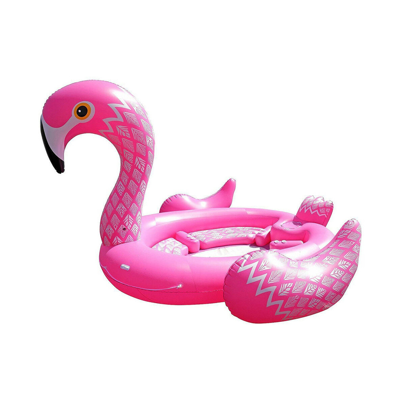 แพยางฟลามิงโก้ ขนาดใหญ่ นั่งได้ 6-8 คน Inflatable Giant Flamingo Pool Float for 6-8 persons