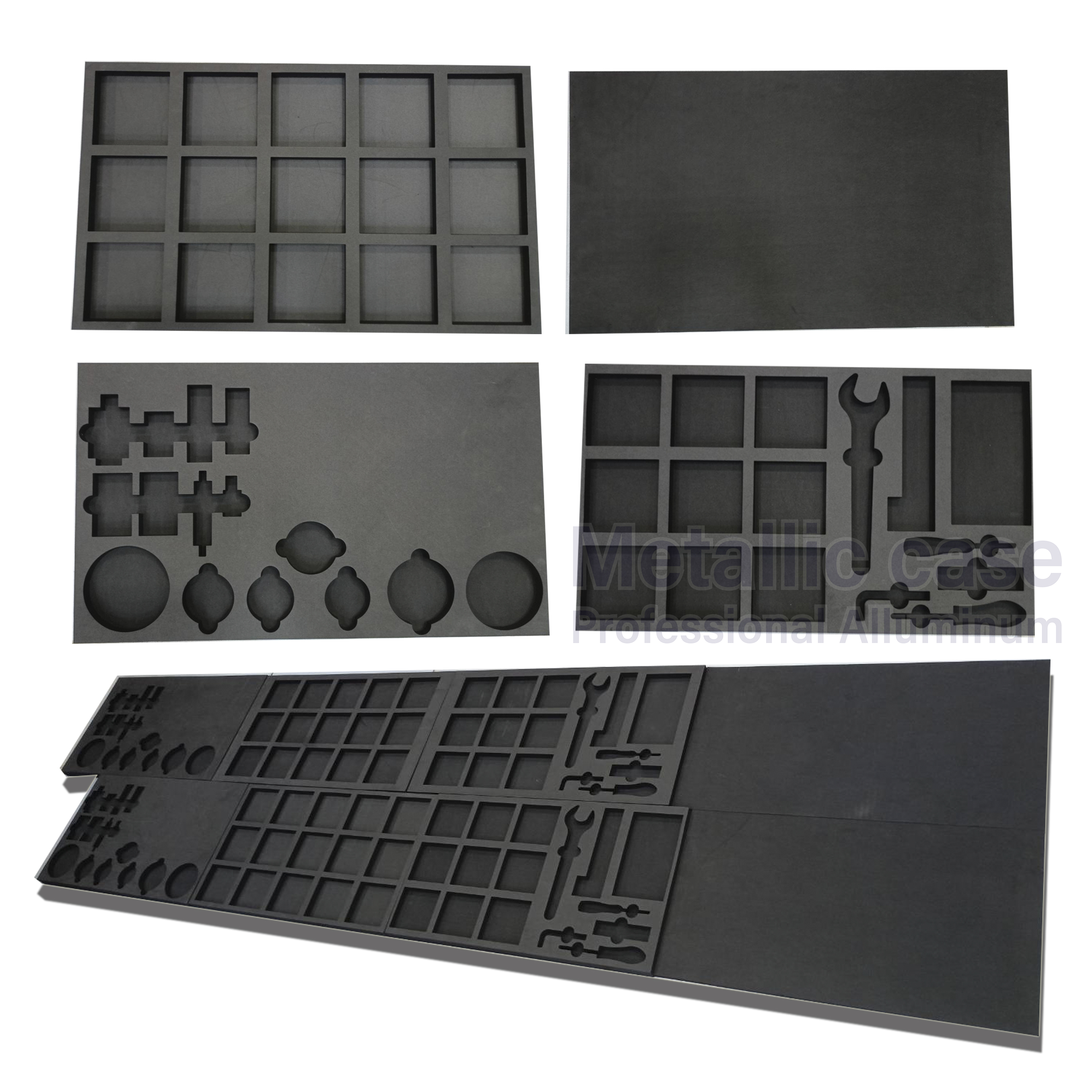 metalliccase2-1138-CCC-6707 / บล็อกรถเข็นเครื่องกลึง CNC No.1(46.5x79x10+30+30+30) & no.2(48.3x85.3x10+30+30+30)
