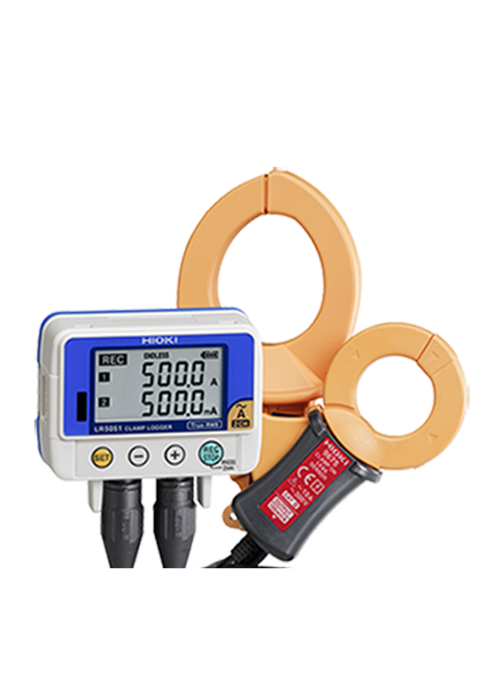 HIOKI LR5051 เครื่องบันทึกค่ากำลังไฟฟ้าแบบแคลมป์ (Clamp Logger, Record Load Current and Leak Current ) เฉพาะตัวเครื่องไม่รวมแคลมป์