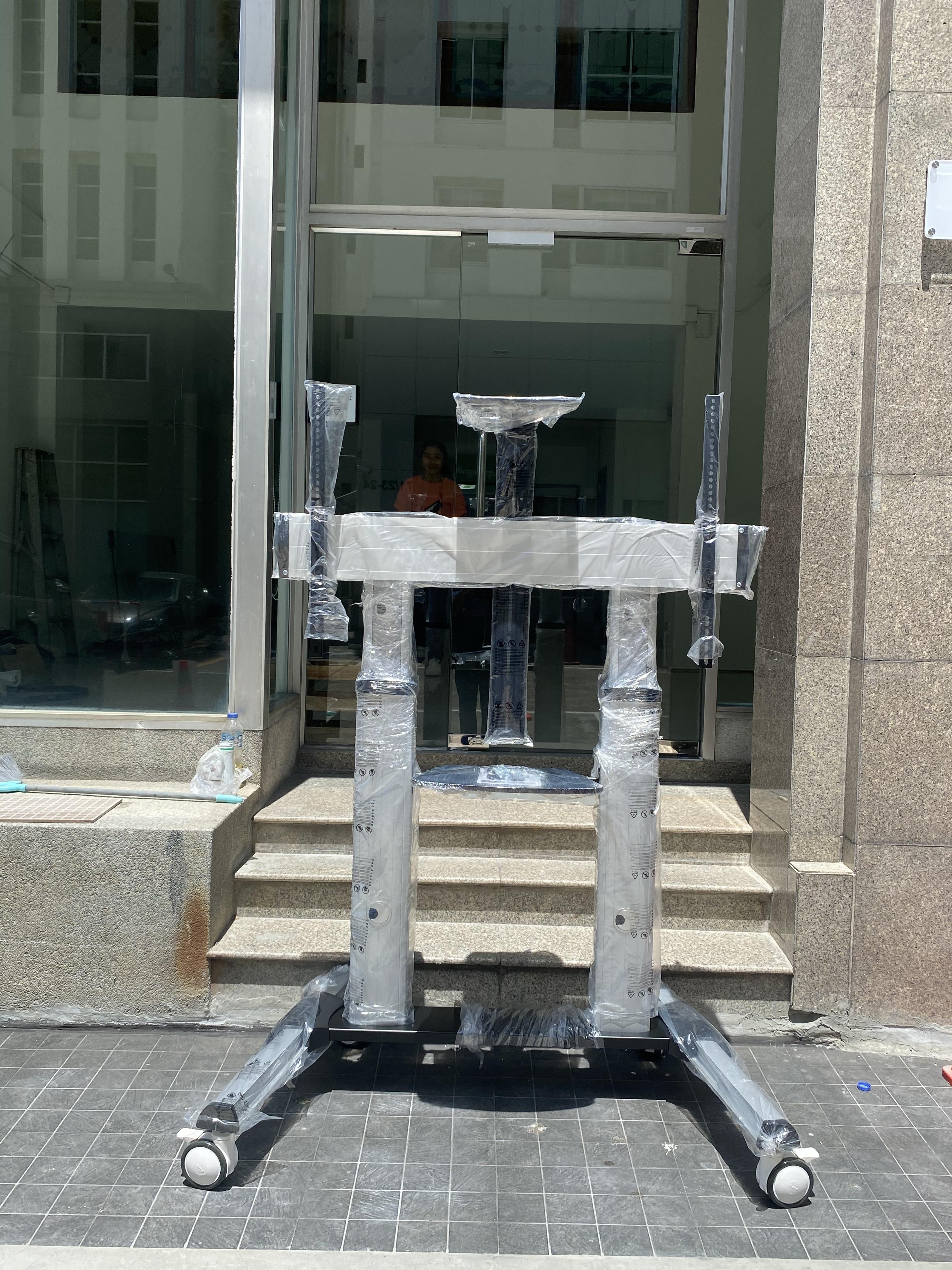 JMTVSTAND MT-F8200 ขาตั้งพื้นทีวีมีล้อเลื่อน(TV Stand) วัสดุ Aluminium อลูมิเนียม แบบล้อเลื่อนปรับสูง/ต่ำได้ 55"-98" นิ้ว{รับประกันสินค้า 3 ปี}0964746498