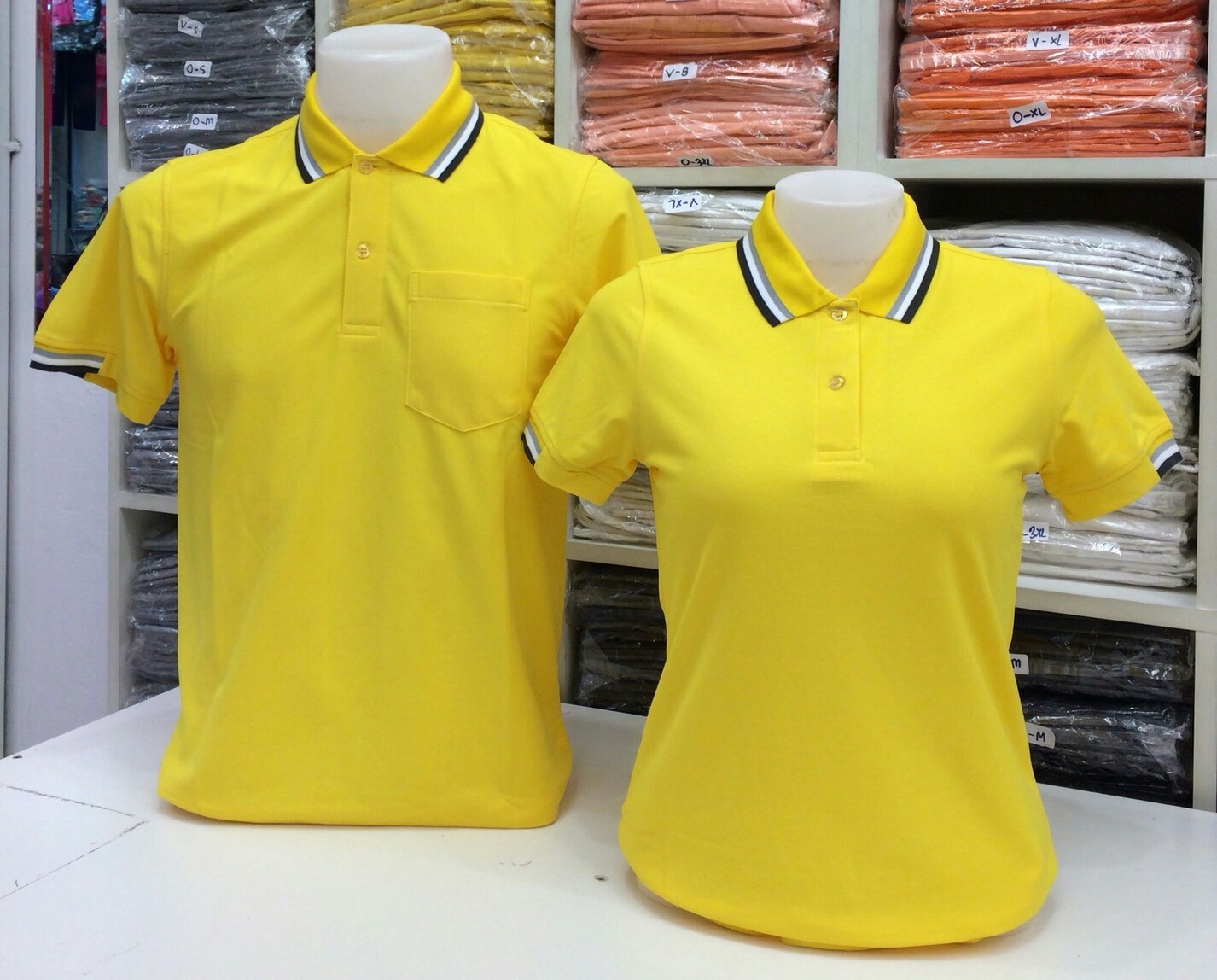 เสื้อโปโลหญิง-ชาย ไซต์ S-3XL