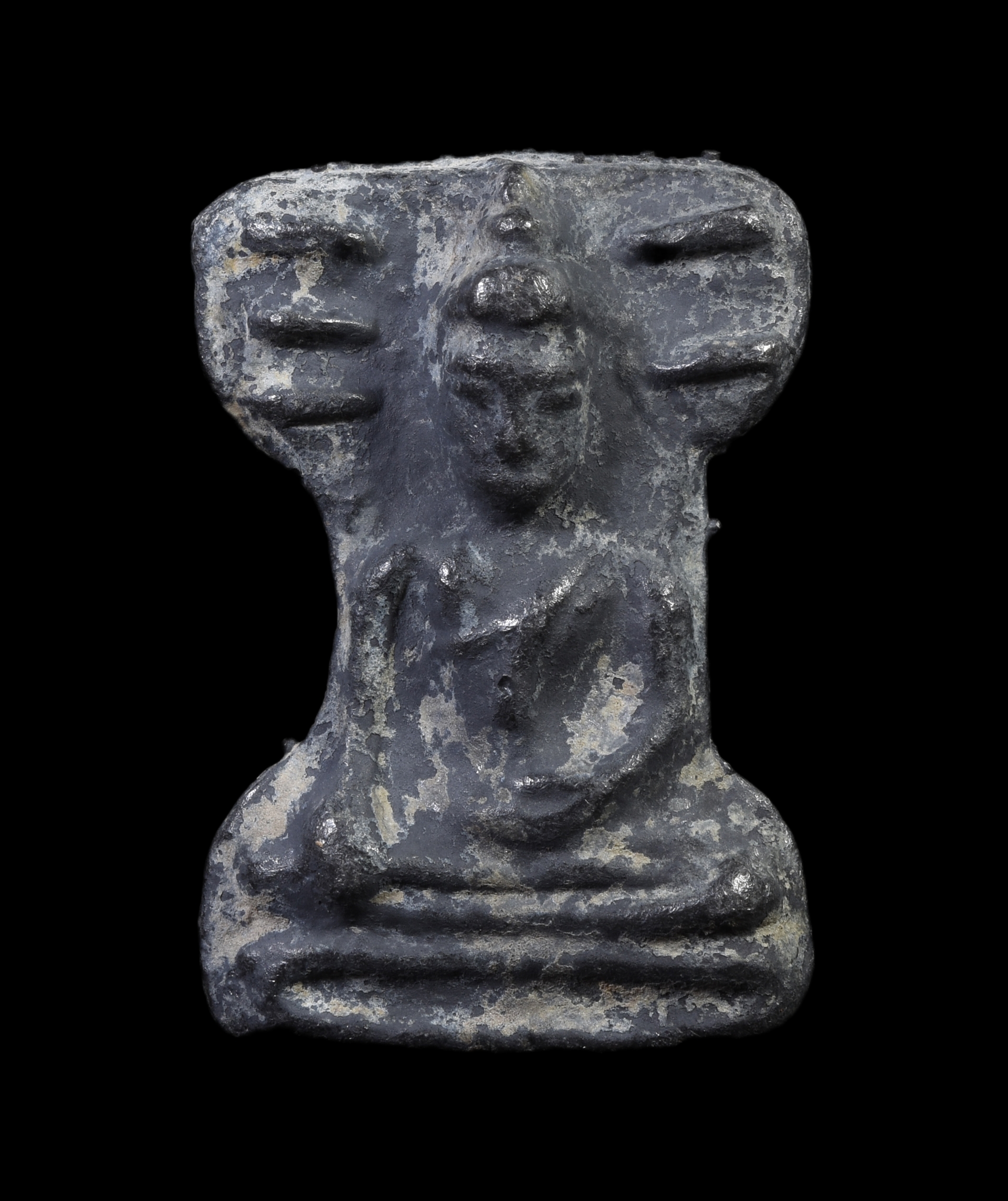 พระมเหศวร สองหน้าหัวกลับ เนื้อชินตะกั่ว