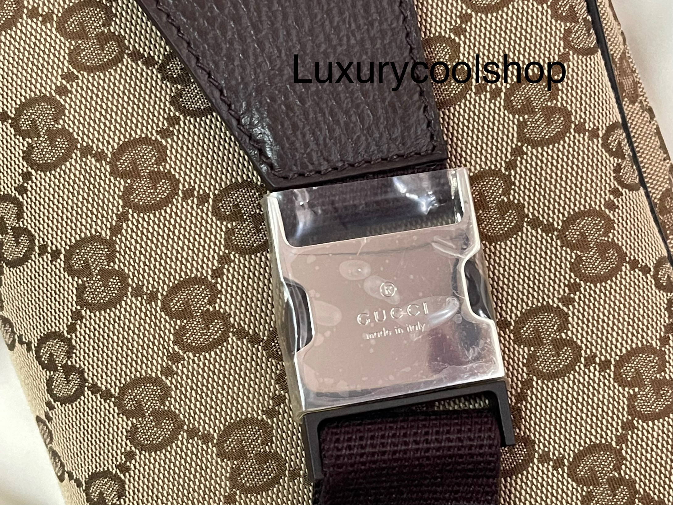 ❌ขายแล้ว❌GUCCI BELT BAG 22 BROWN GG SUPREME MONOGRAM SHW