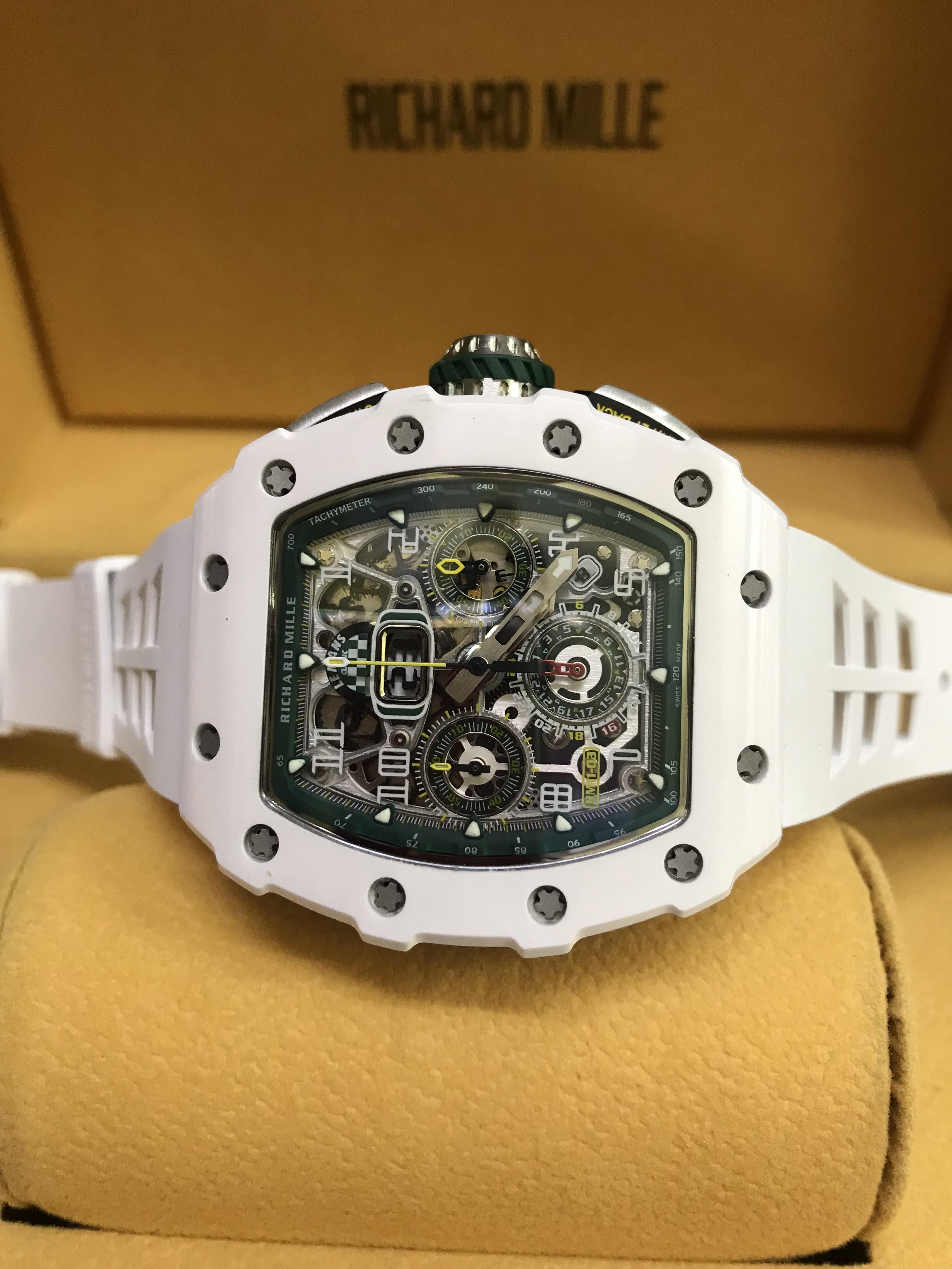 Richard Mille RM11-03 White Ceramic (Swiss KV) .
