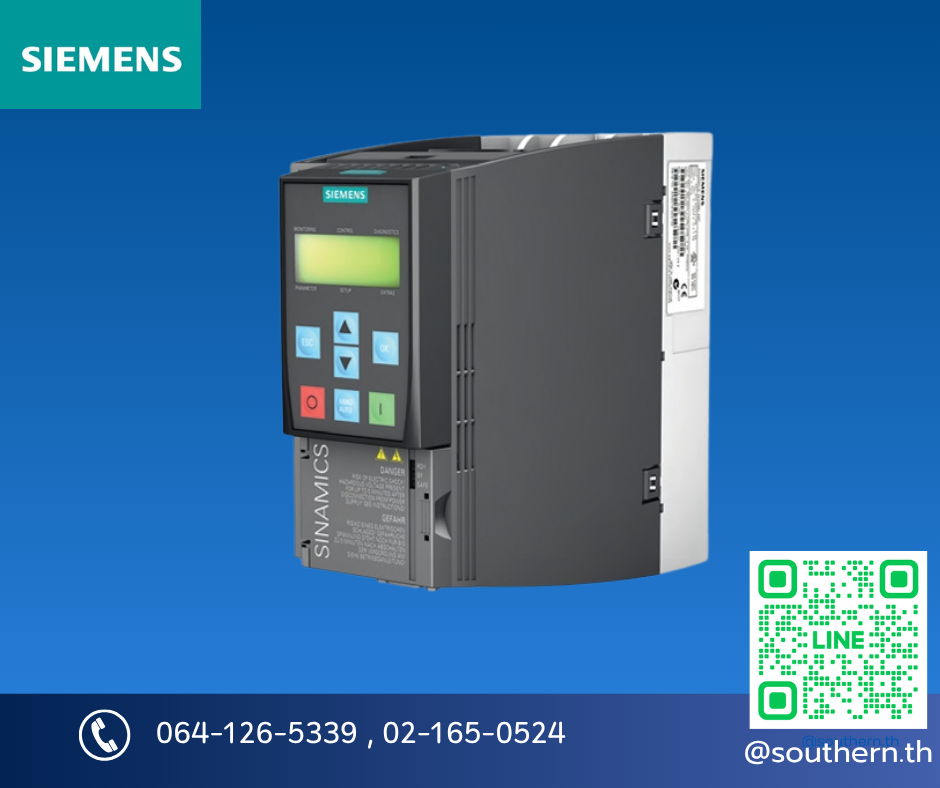 Siemens Inverter G120C Model:6SL3210-1KE11-8UB2 (0.55KW/0.75HP Input 3-Phase 380V Output 3-Phase 380 V