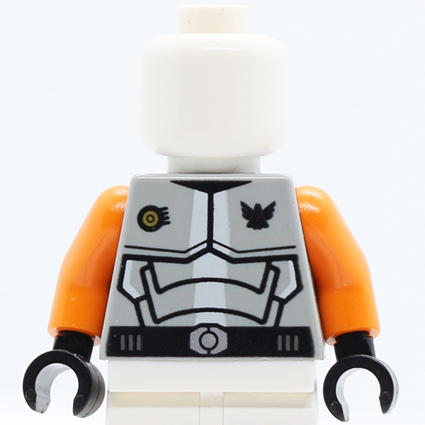 SP Galaxy Squad Armor with Number 30 on Back Pattern / Orange Arms / Black Hands