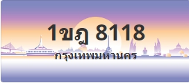 ป้ายประมูล 1ขฎ 8118