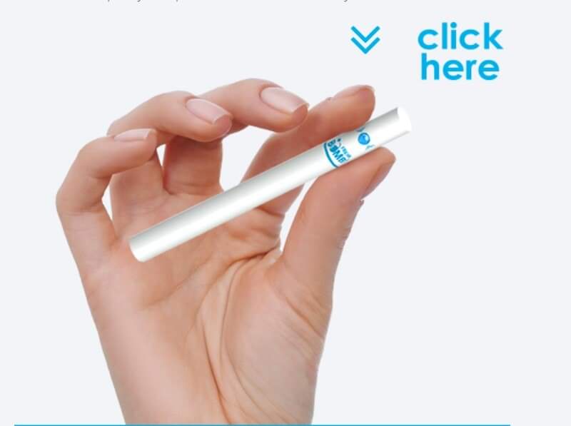 มวนเปล่าเม็ดบีบบลูเบอรี่เย็นx3 Bombfersh บรรจุ100มวน