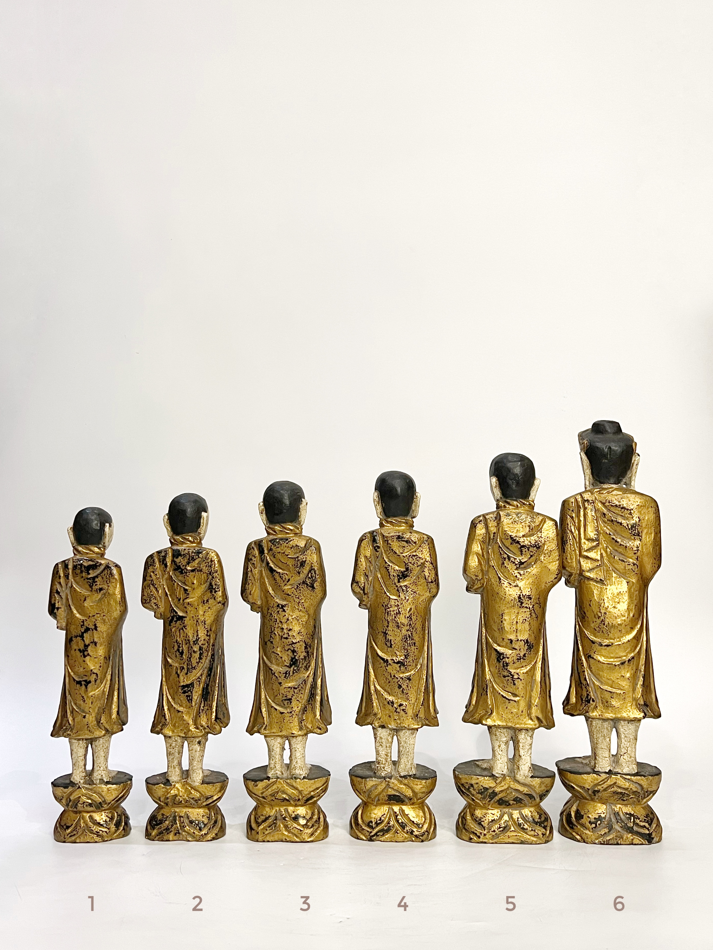 พระพม่า พระสงฆ์ พระภิกษุ พุทธศิลป์พม่า (ราคาต่อชุด)