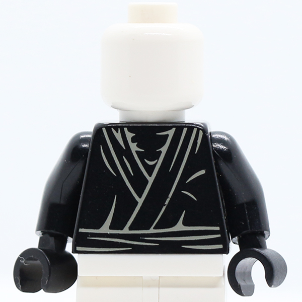 Ninja Layered Robe with Belt Pattern / Black Arms / Black Hands