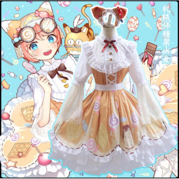 ชุดเมด ชุดแม่บ้าน ชุดเมดลายขนม ชุดเมดเกมส์ identity ชุดเมดนักปรุงน้ำหอม