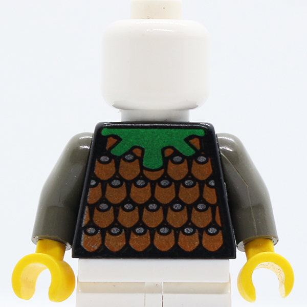 Castle Knights Kingdom Scale Mail Brown Pattern / Dark Gray Arms / Yellow Hands