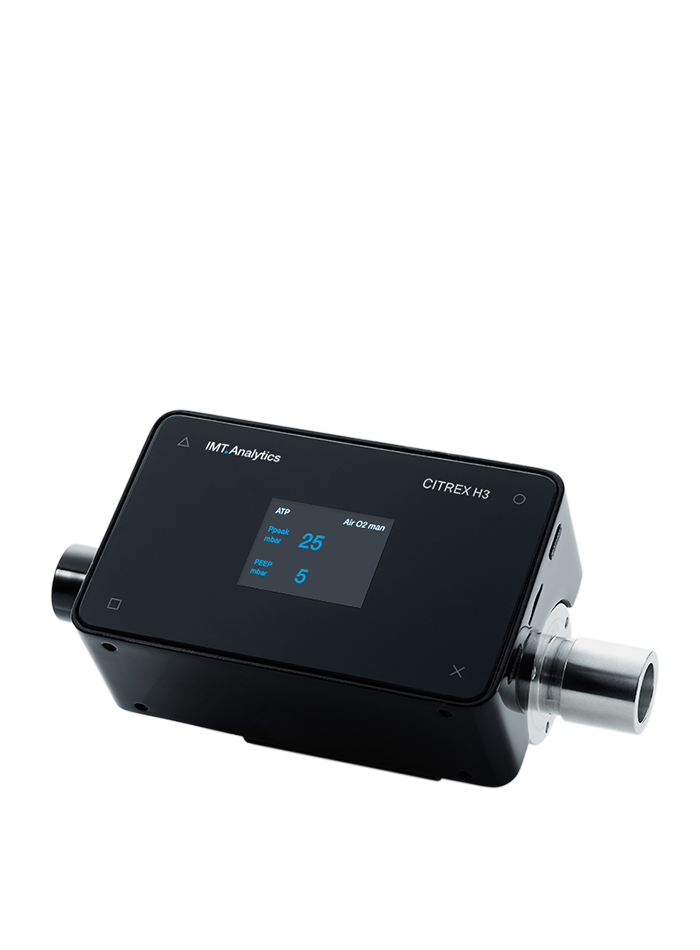 CITREX H3 เครื่องสอบเทียบเครื่องวัดอัตราการไหลก๊าซทางการแพทย์และทดสอบเครื่องช่วยหายใจทางการแพทย์