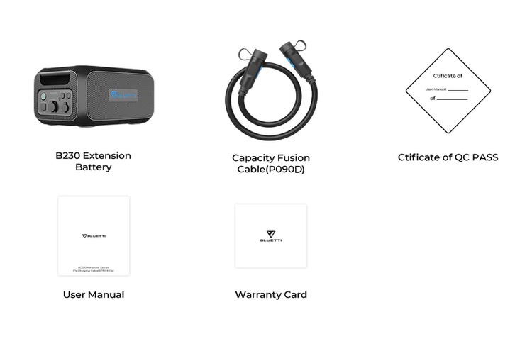 BLUETTI B230 Expansion Battery | 2048Wh แบตเตอรี่เสริมสำหรับ Bluetti AC200MAX