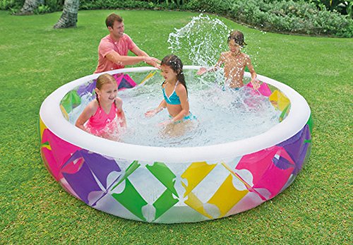 Intex สระน้ำเป่าลม สีสันสดใส ขนาดใหญ่ Inflatable Colorful Giant Pool