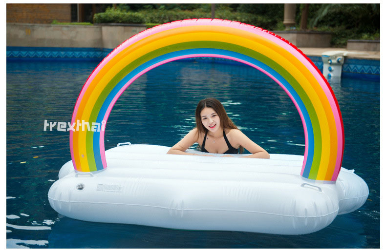 ห่วงยางแฟนซี Rainbow สายรุ้ง Big size (210*140*135cm)