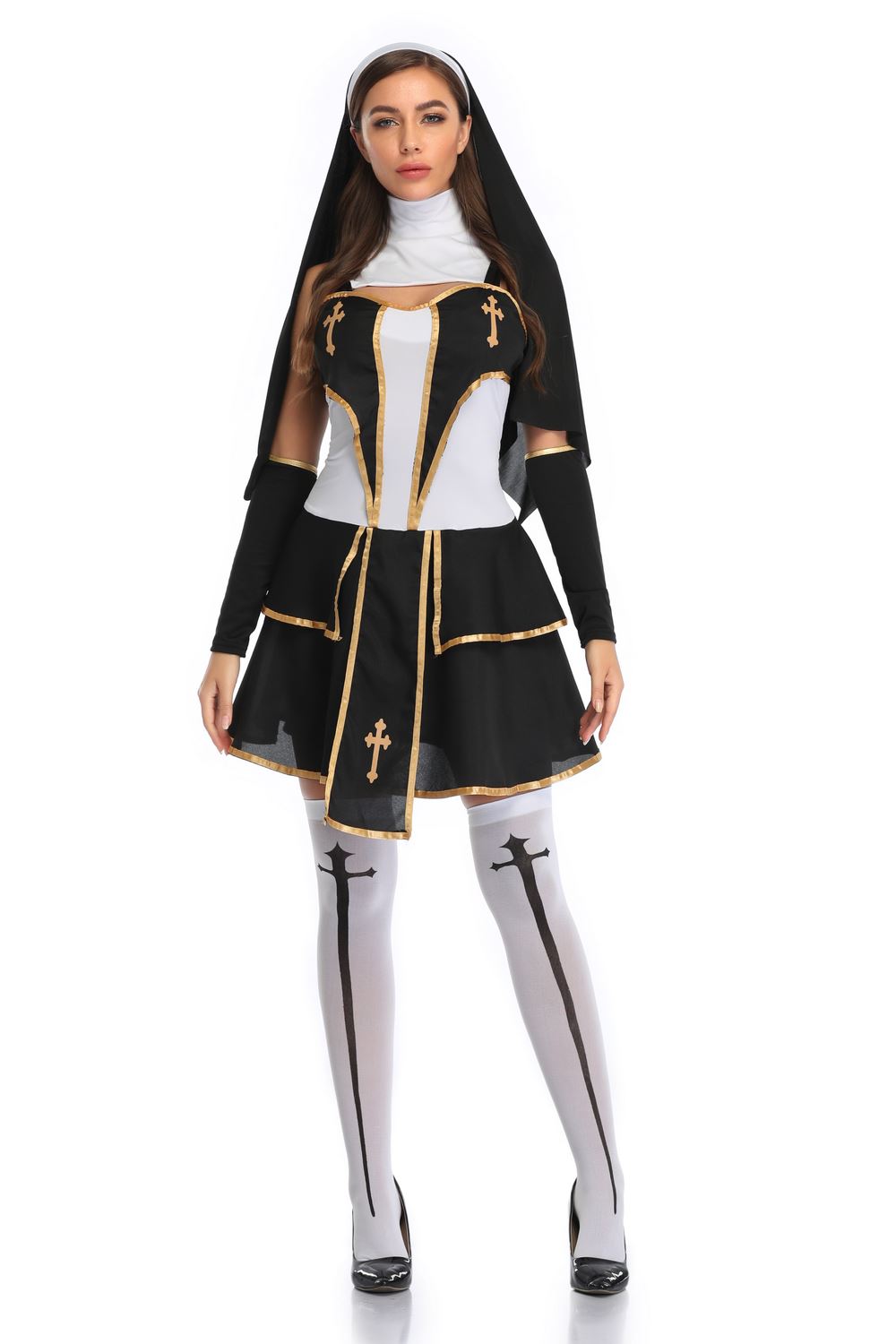 ชุดแม่ชี thenun นักบวช แม่ชีเซ็กซี่