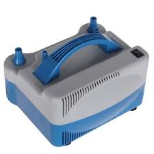 Stermay HT-508 ที่เป่าลูกโป่ง เครื่องสูบลูกโป่งไฟฟ้า แบบ 2 หัว สีฟ้าขาว