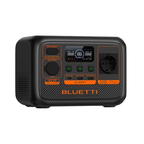 BLUETTI AC2P Portable Power Station | 300W 230.4Wh (25.6V/9Ah)