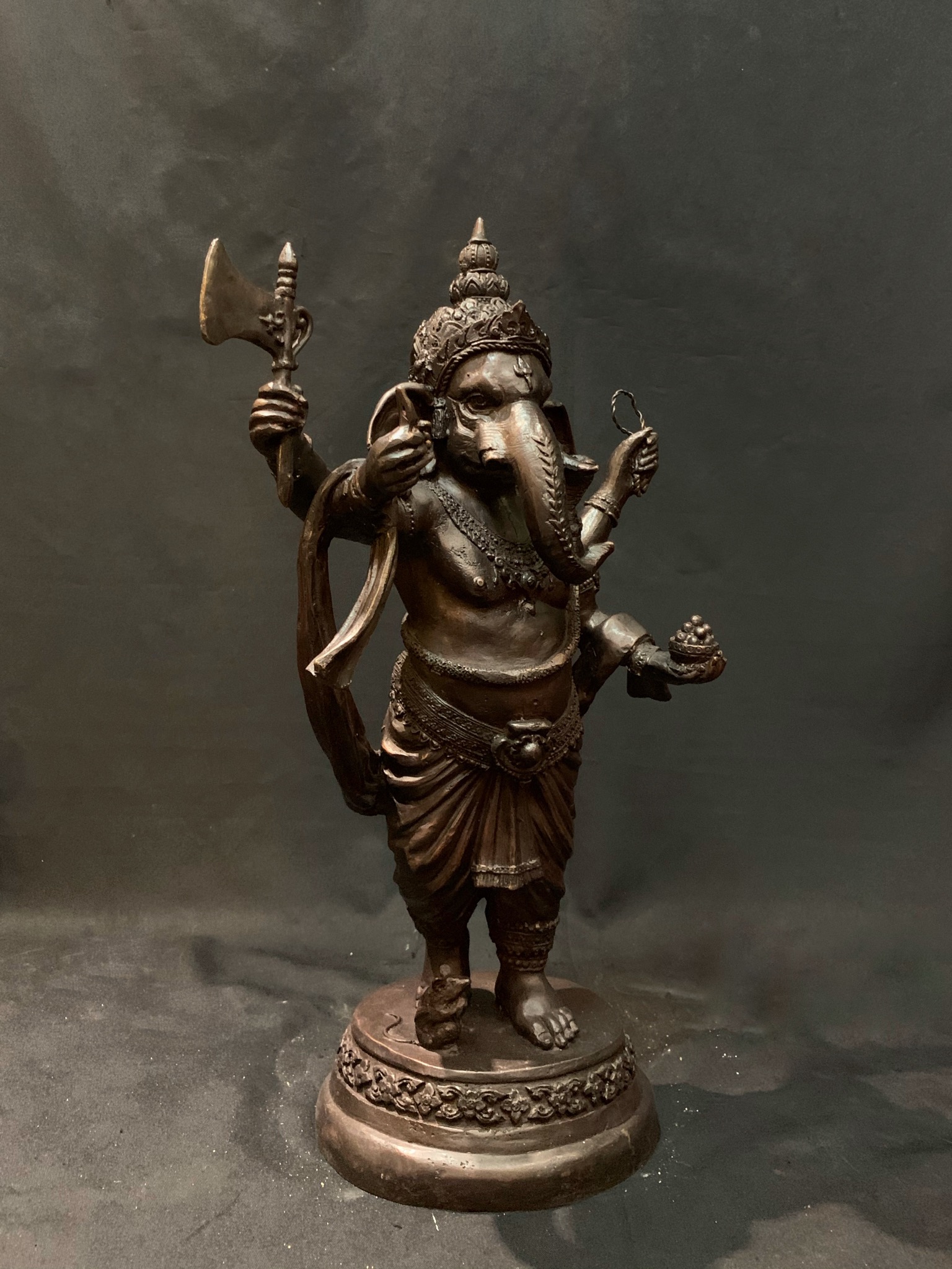 พระพิฆเนศ ปางไพรีพินาศ หน้าตัก 9 นิ้ว