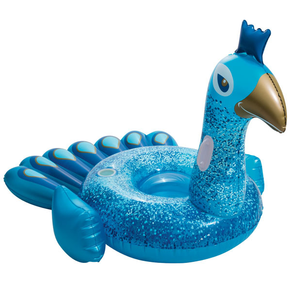 Bestway ห่วงยางนกยูง สีฟ้า Inflatable Bestway Peacock Pool Float