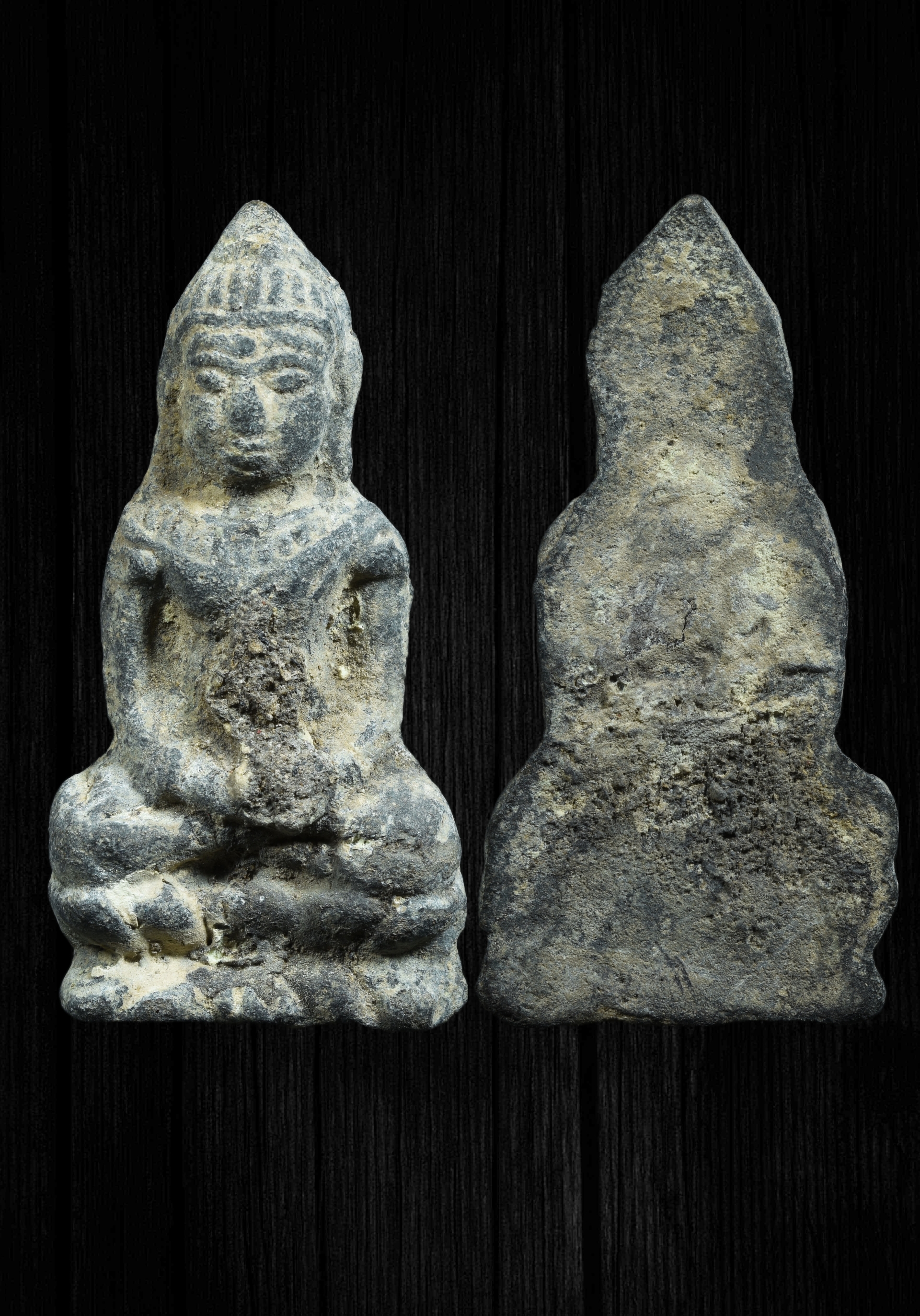 พระร่วงนั่งลพบุรี เนื้อชินเงิน