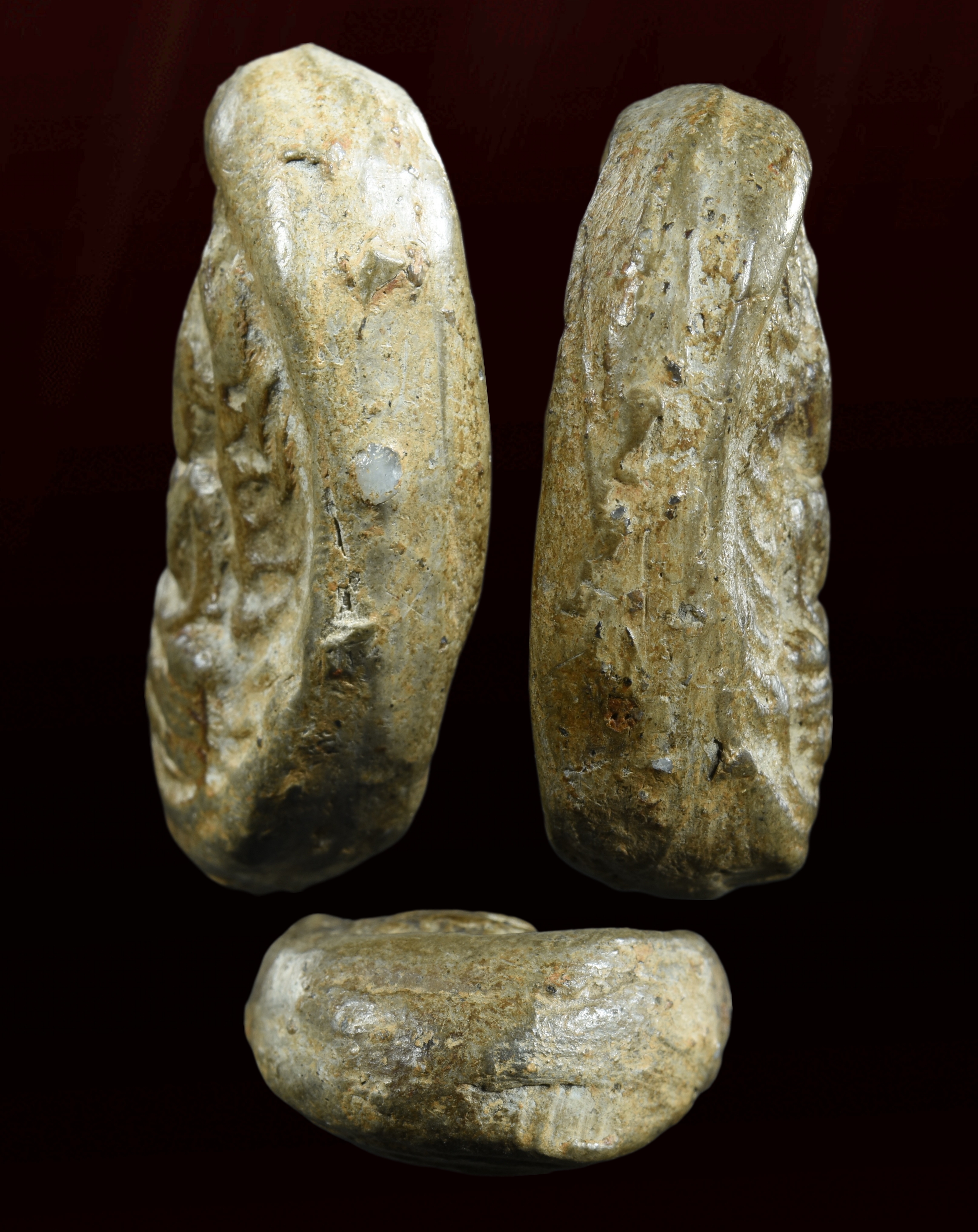 พระกรุวัดจุฬามณี พิมพ์หน้าฤาษี หลังนาง