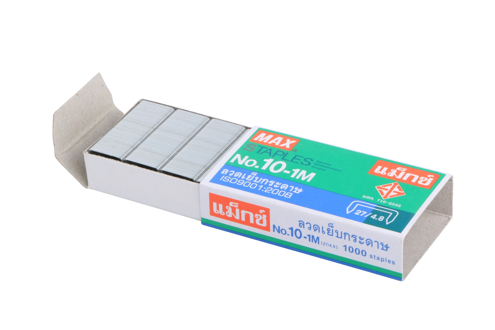 ลวดเย็บกระดาษ Max เบอร์10 (ขายยกแพ็คบรรจุ 24กล่อง)