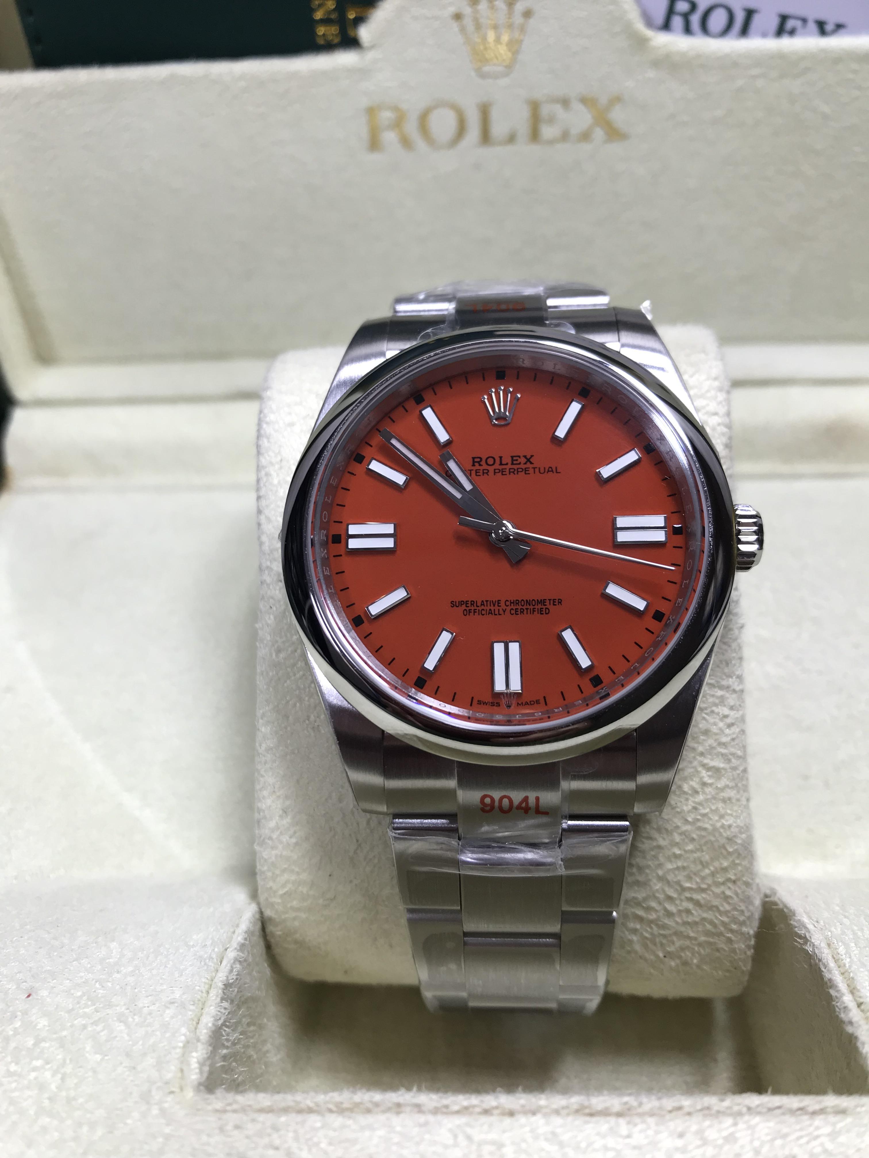 ROLEX Oyster Perpetual Coral Red (Swiss EW)