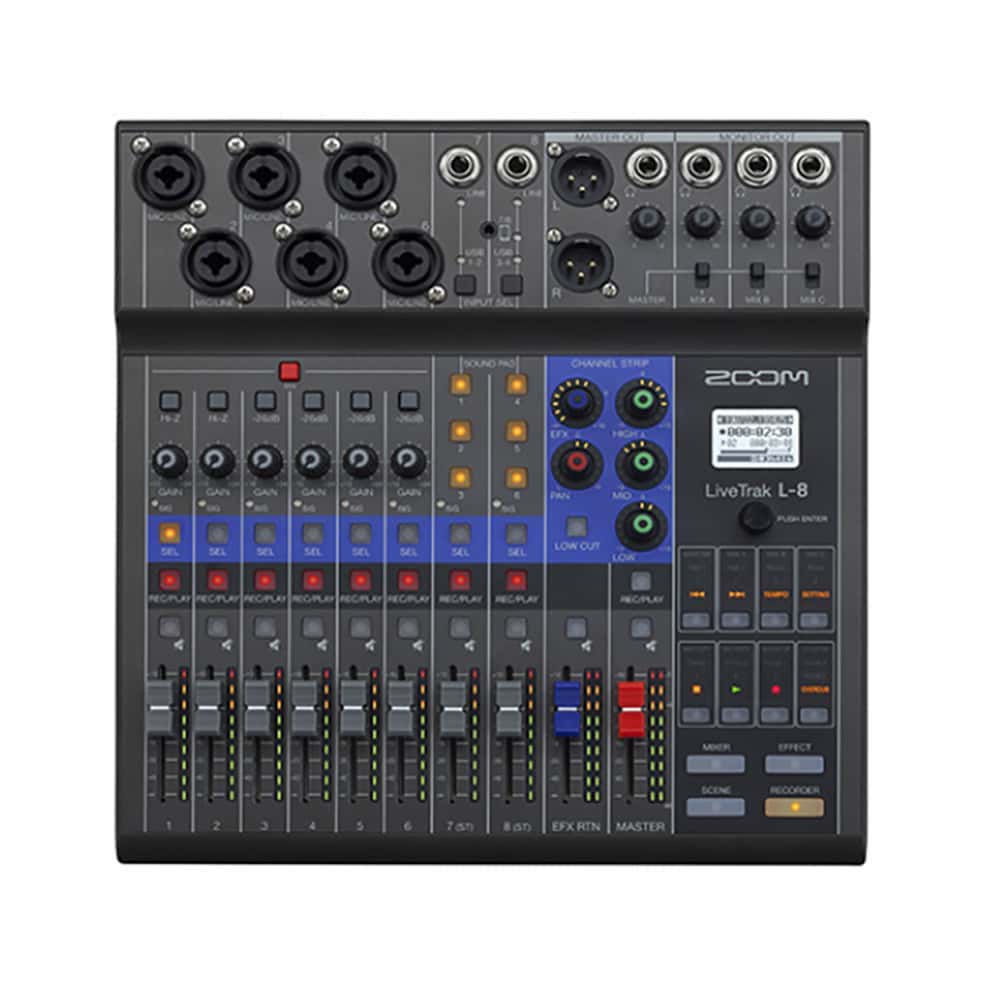 ZOOM THE LIVETRAK L-8
