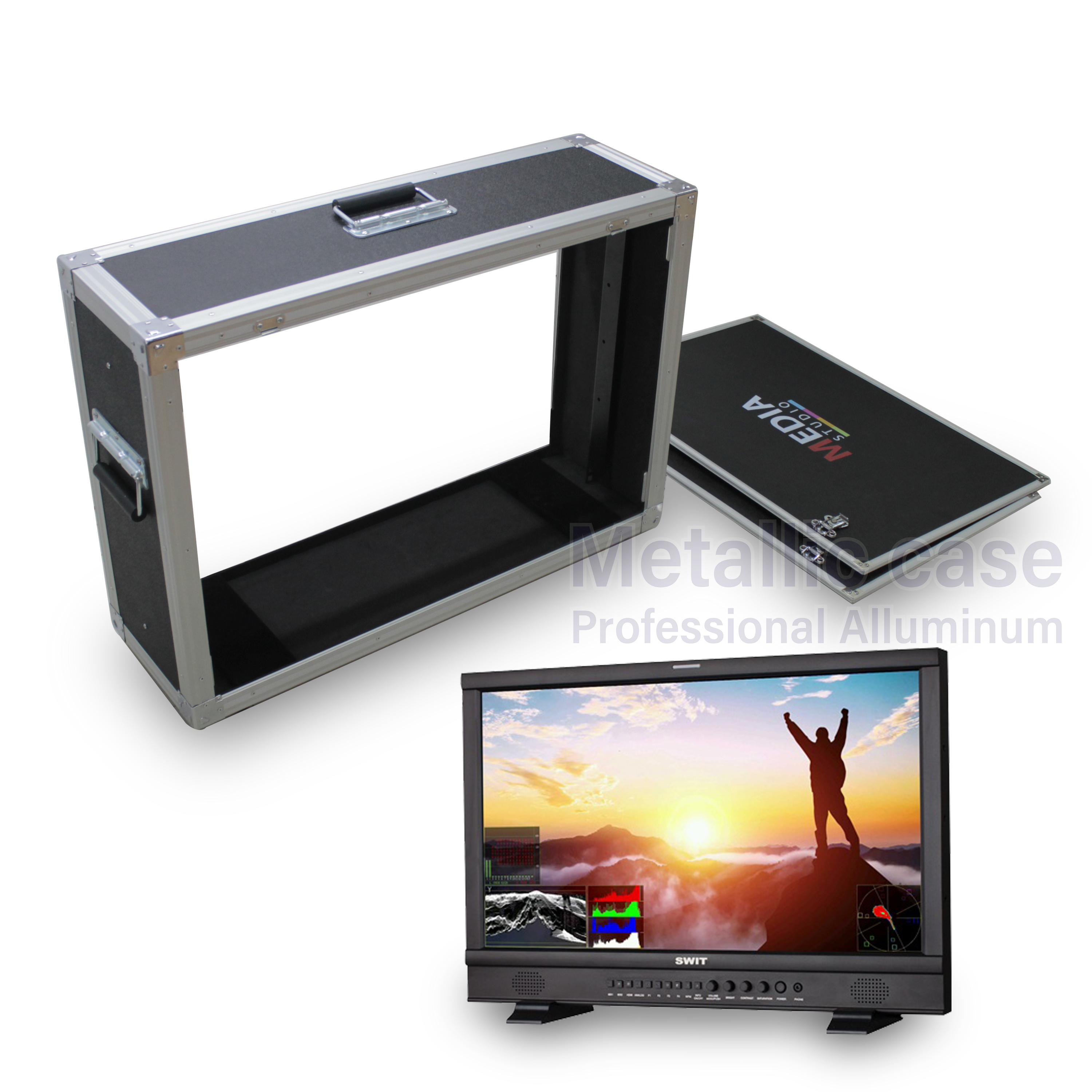 metalliccase 7905-04-6304 / SWIT Studio LCD Mondel S-1273F (72.8x50.8x21 T5C1H3K4P5)