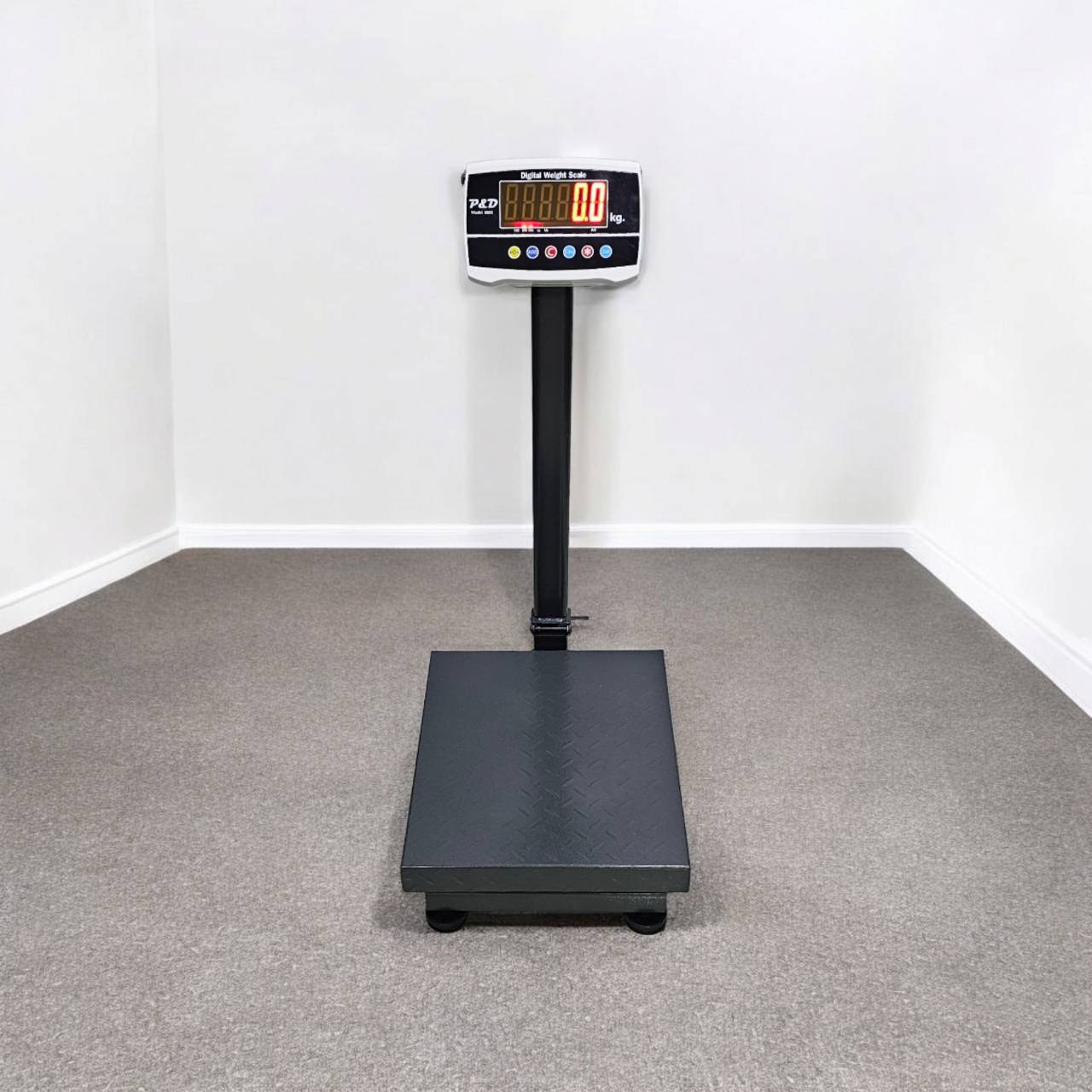 เครื่องชั่งดิจิตอล 300 kg. ค่าละเอียด 100 g. แท่นชั่งเสาพับได้ 40x50 cm.