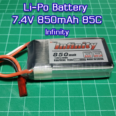 Li-Po Battery 7.4V 850mAh 85C