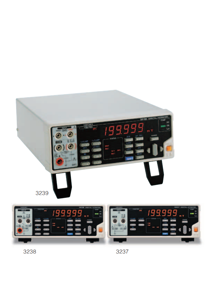 HIOKI 3237 ดิจิตอลมัลติมิเตอร์ความละเอียดสูง 5-1/2 digit (Low-Cost Digital Multimeter with ±0.025% DCV Accuracy and Basic Measurement Capabilities for General Bench Testing)