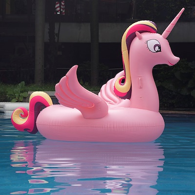 Inflatable Pink Pony Pool Float ห่วงยางโพนี่สีชมพู ขนาดใหญ่