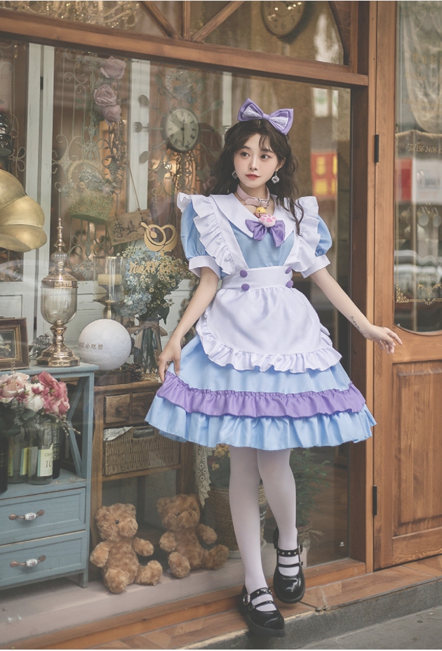 ชุดเมด ชุดเมดญี่ปุ่น คอสเพลย์ สวีทแคท มี 2 สี