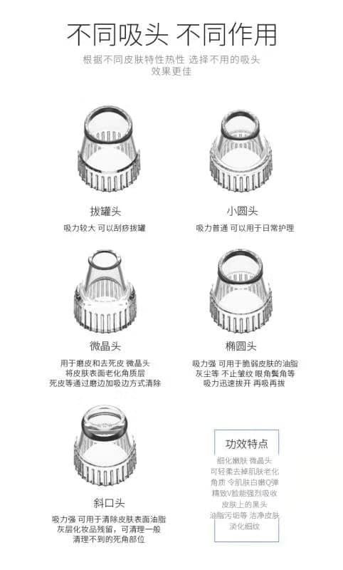 เครื่องดูดสิวหัวดำ สิวเสี้ยน สิวผด มี Heater JM017 990-