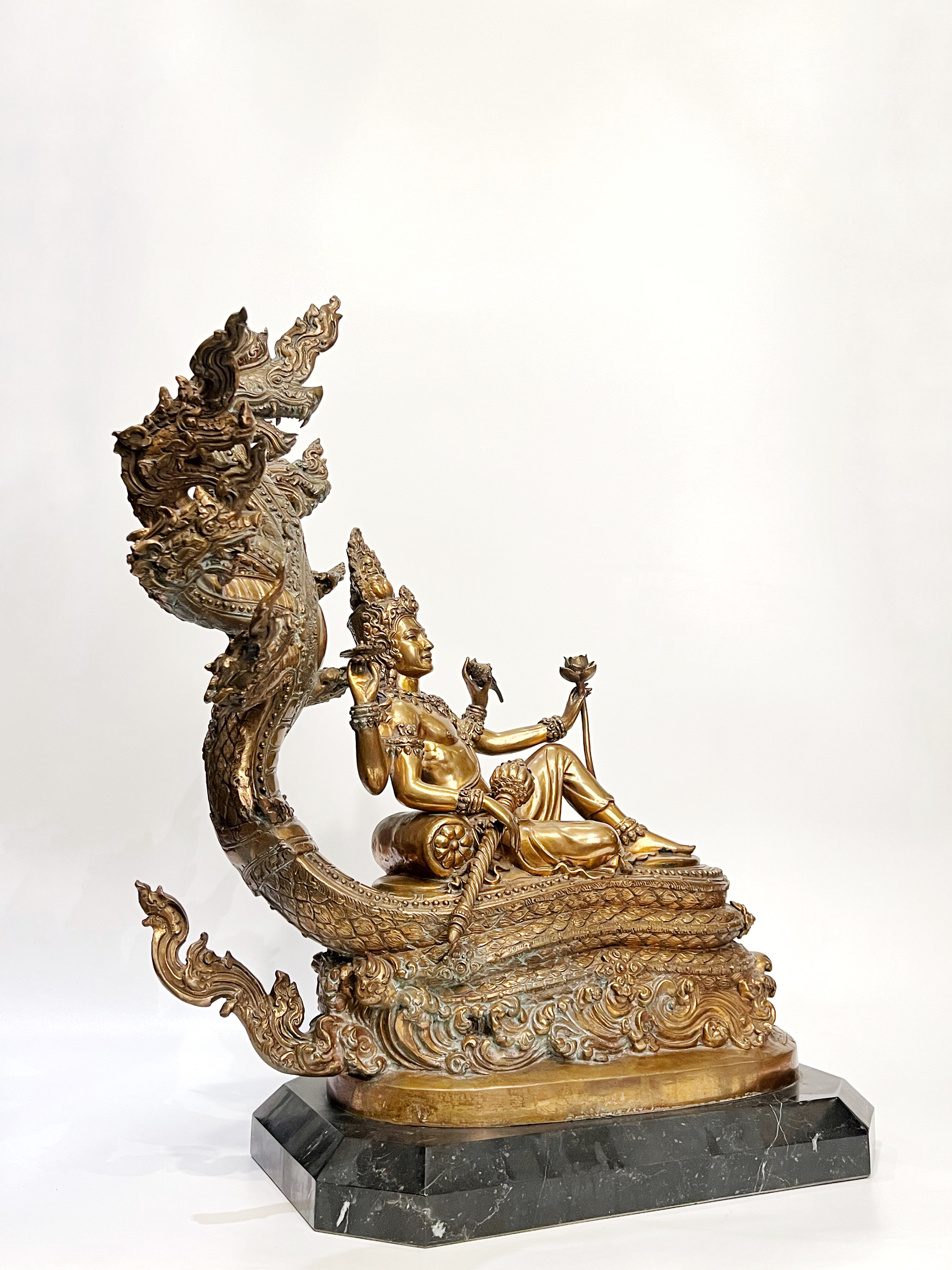 พระนารายณ์ บรรทมสินธุ์ (พระวิษณุอนันตศายิน) หน้าตัก 9 นิ้ว