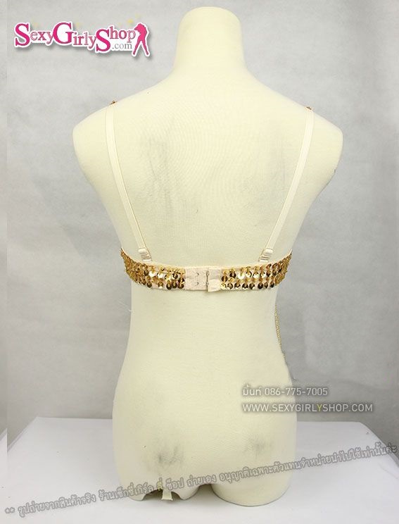 เสื้อชั้นในแฟนซี สไตล์แดนเซอร์หญิงลี สีทอง