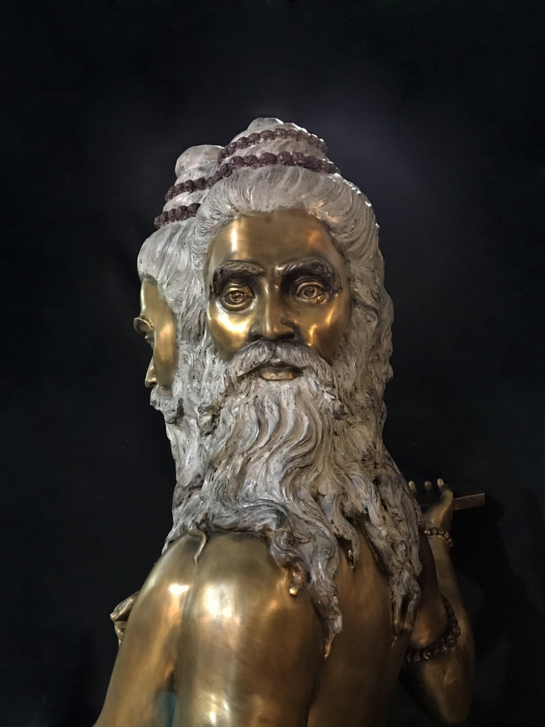 พระศิวะมหาเทพ ปาง 3 เศียรนั่งเสือ (สูง 169 cm.)