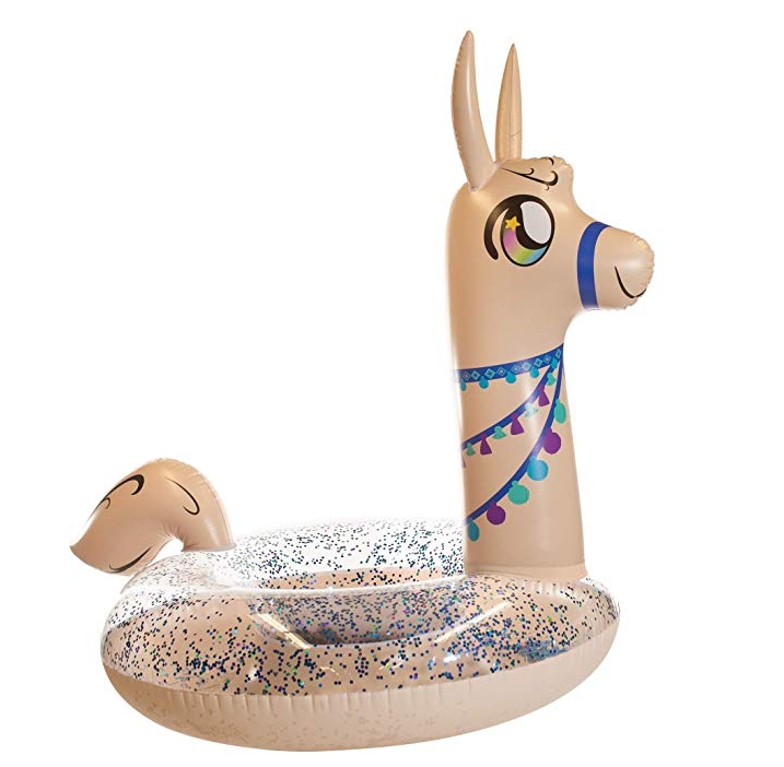 ห่วงยางอัลปาก้า กลิตเตอร์ Inflatable Glister Alpaca Ring Pool Float