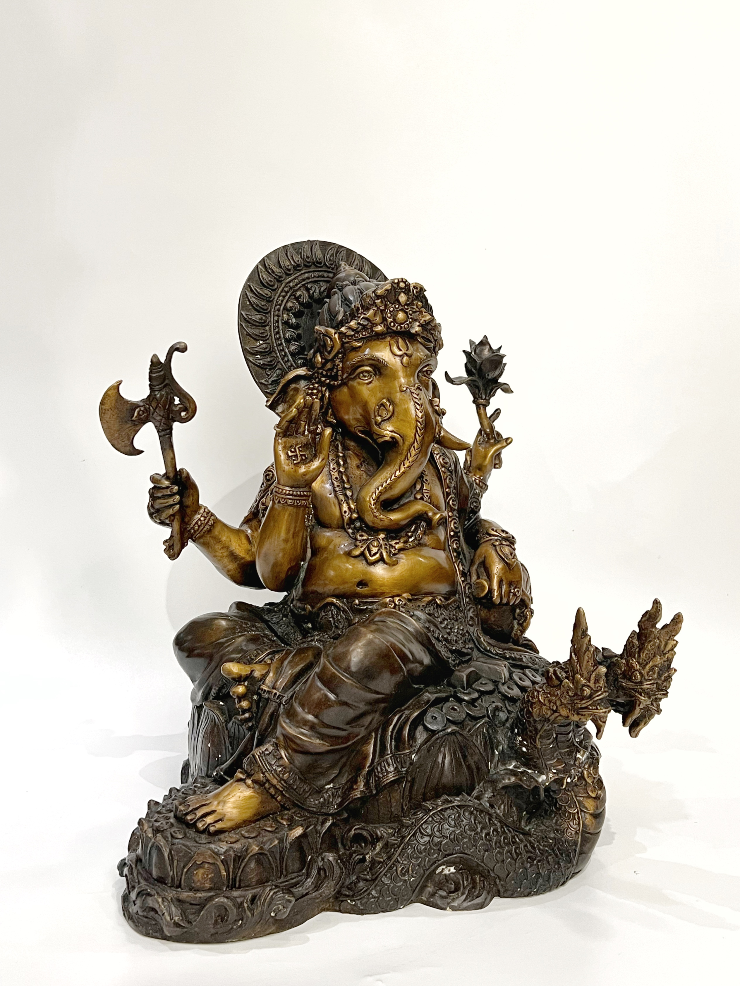 พระพิฆเนศ มหาเศรษฐีบรมสุข หน้าตัก 9 นิ้ว