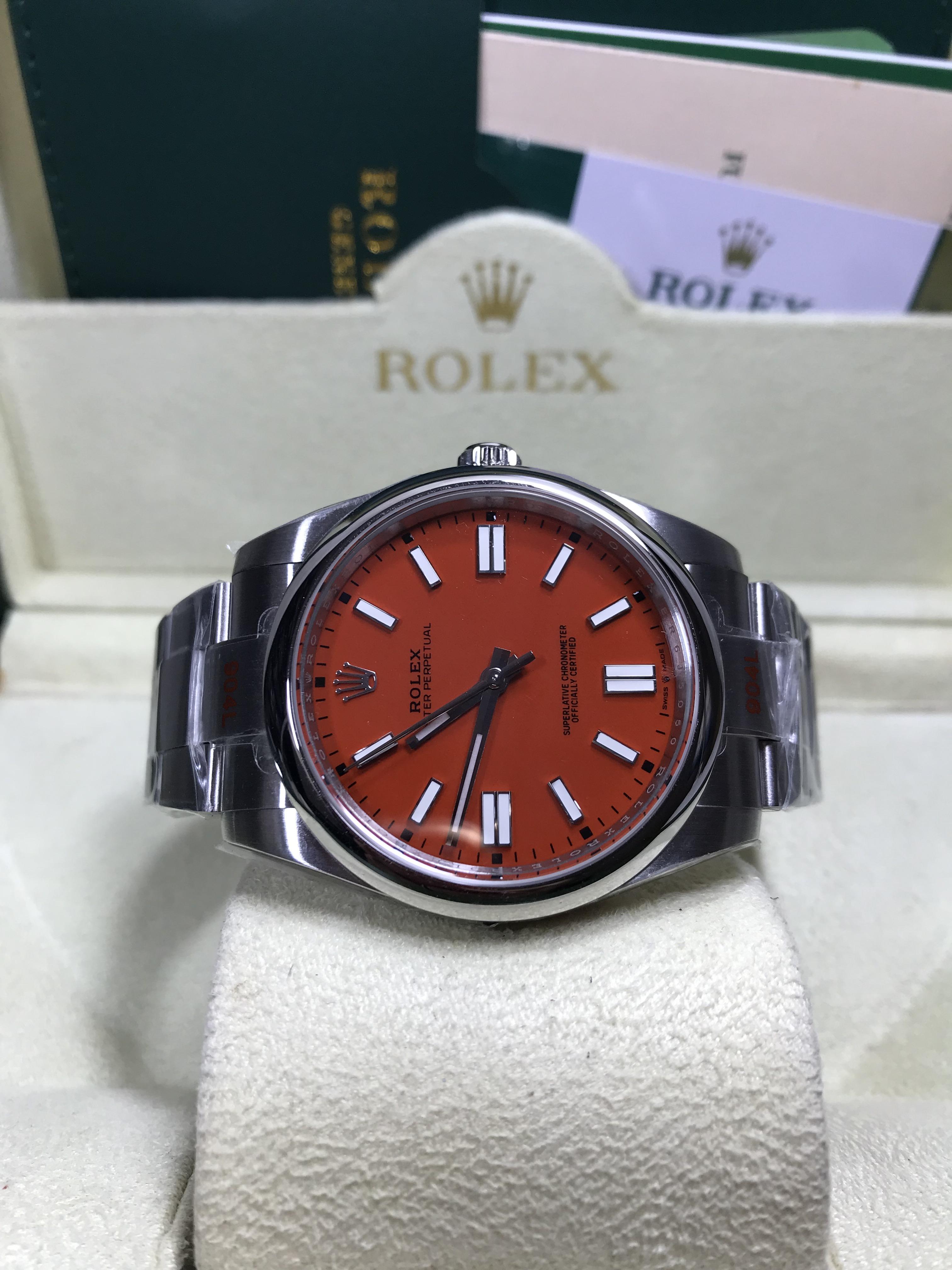ROLEX Oyster Perpetual Coral Red (Swiss EW)