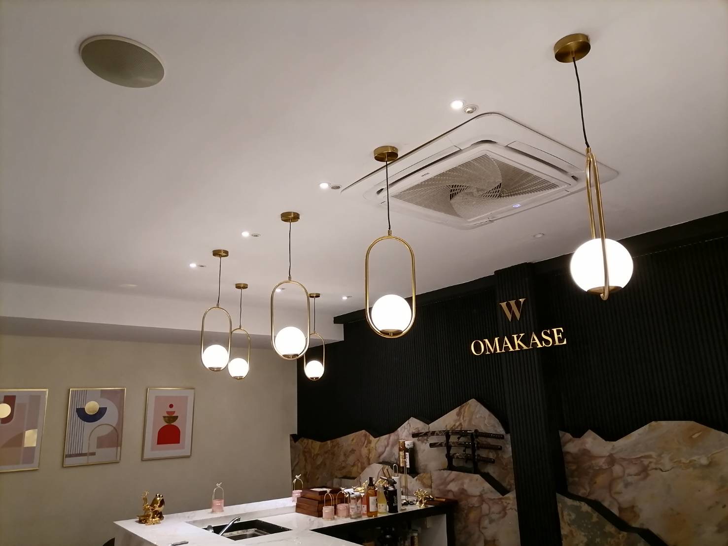 ติดตั้งระบบเสียงร้าน W OMAKASE สาขาเรียบด่วน รามอินทรา
