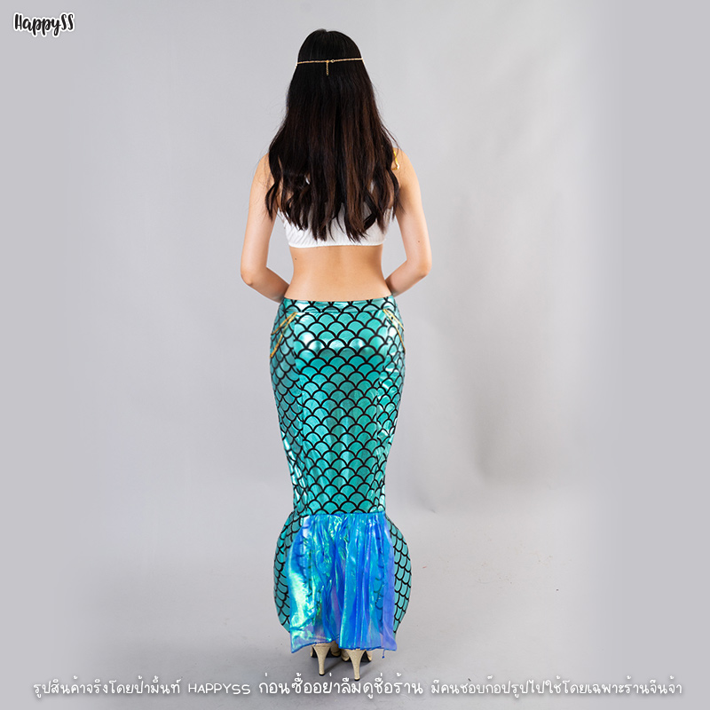 ชุดนางเงือก mermaid เมอร์เมด รุ่นไข่มุก ชุดพร้อมสร้อยหน้าผากและสร้อยมุกคอ🏍️💨ส่งไวจาก กทม.