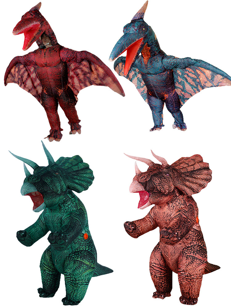 ชุดมาสคอตไดโนเสาร์ ไทรเซราทอปส์ (triceratops)เป่าลม ชุดแฟนซี ชุดคอสเพลย์เป่าลม ขนาด BIG SIZE สำหรับส่วนสูง 155-190 ซม.